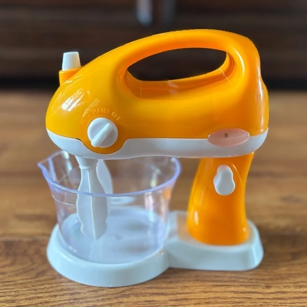 Orange and White Kids Toy Mixer